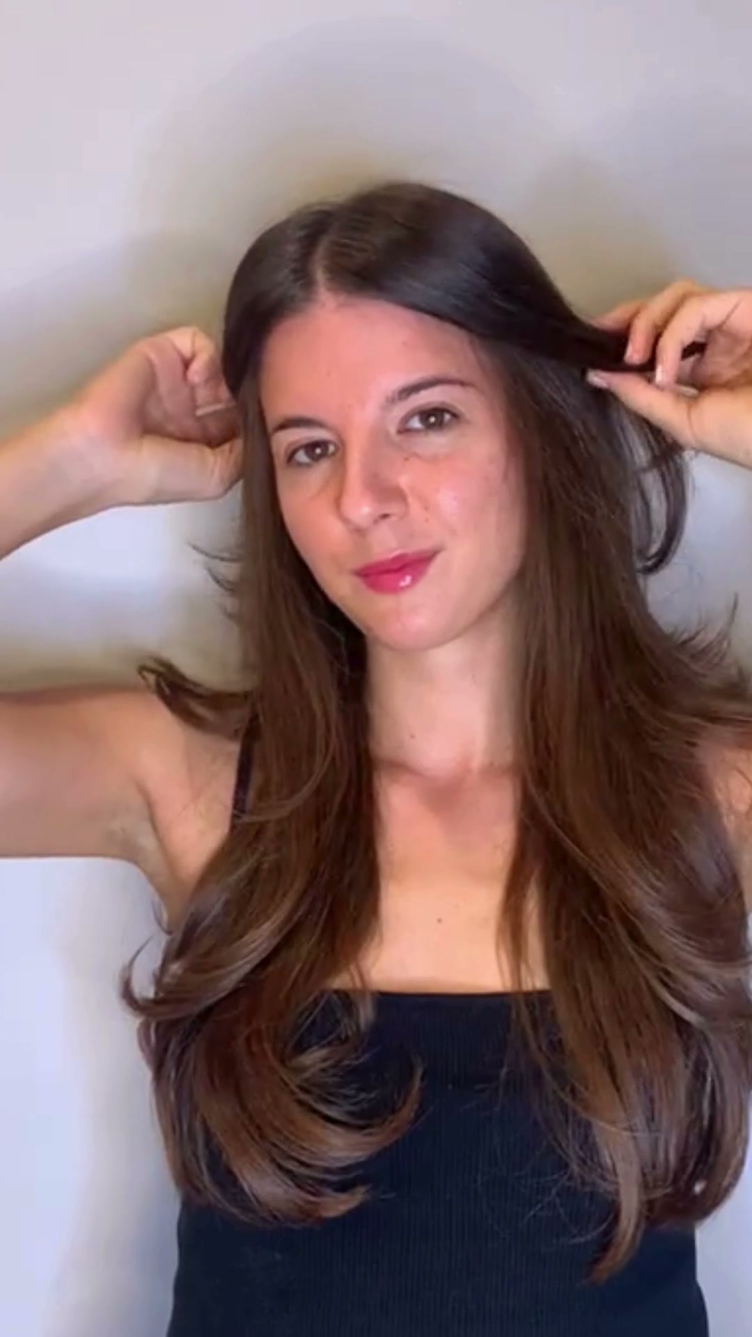 Curly hair retaining pattern after treatment