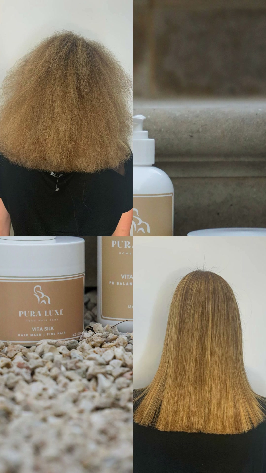 Fine hair with renewed shine